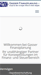 Mobile Screenshot of gasserfinanzplanung.ch